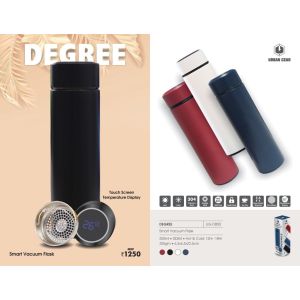 Smart Vacuum Flask Stainless Steel Water Bottle (Multi color)