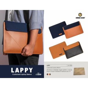 vegan leather Cushioned Laptop Sleeve (Lappy)