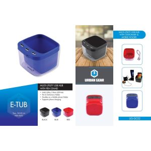 USB Hub With Stationery & Mobile Holder - E-TUB