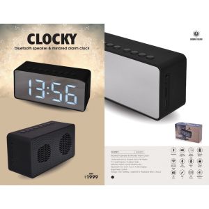 Bluetooth Speaker & Mirrored Alarm Clock - CLOCKY