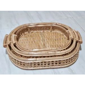Ecofriendly Nested Bamboo Serving Trays