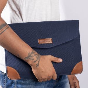 Canvas & Leatherette Laptop Sleeve (Retro)