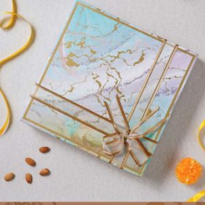 Royal Marvel Print Dry Fruit & Assorted Chocolate Gift Packaging Box 12x12 box