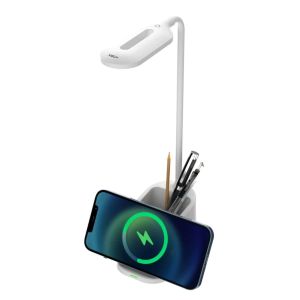T2W Lamp with Wireless Charger and Stationery Holder