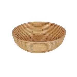 Handcrafted Round Bamboo Basket Bowl for Home & Kitchen