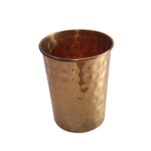  Pure Traditional Hammered Copper Glass Tumbler (300 ml)