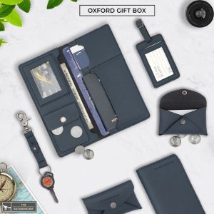 Vegan Leather Passport Organizer Set I Oxford Gift box