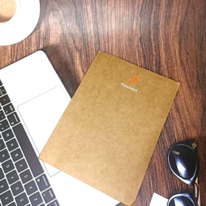 Recycled Kraft Notebook I Ruled Note Pad, Travel Journal (80 pages)