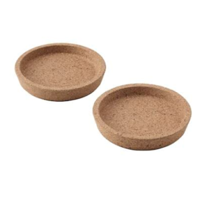 Round Deep Design Natural Cork Coaster
