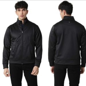 Bonded Fleece Jacket Double Sided from Rare Rabbit Black