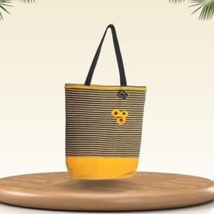 Handwoven Cotton Canvas Fabric's Radiant Bag