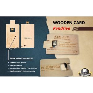 Wooden Card High Speed USB Stick Cute Pen Drive