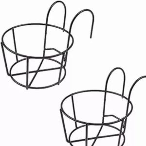 Indoor and Outdoor Hanging Railing Planter Flower Pot Holder