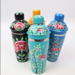 Handpainted Designer Stainless Steel Cocktail Shaker, Collection view