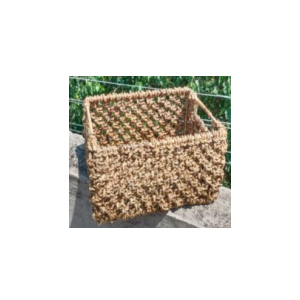 Handcrafted Square Storage Basket – Natural Palm Fiber with Sturdy Frame