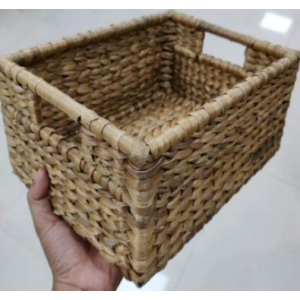 Handwoven Natural Wicker Storage Basket