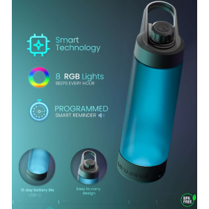 AquaMinder — Smart Water Bottle with Programmable Reminders - 770 ml