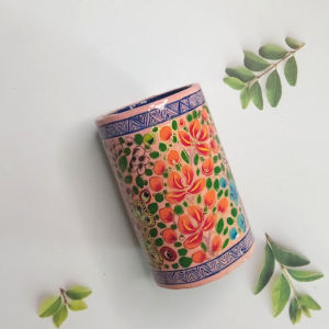 Handcrafted Paper Mache Craft Decorative Pen & Pencil Stand Holder