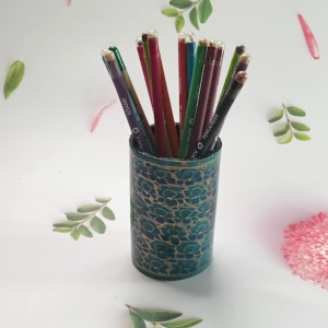 Paper Mache Craft Decorative Pen & Pencil Stand Holder I Stationery Organizer