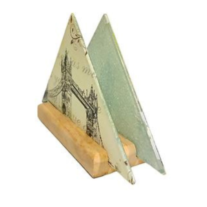 Decoupage Glass Napkin Holder