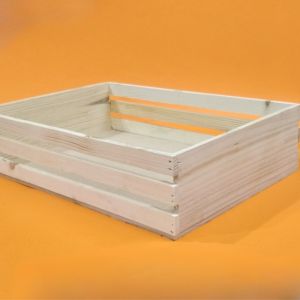 Pine Wood Big Basket Crate Storage Box, Tray for Diwali Hamper 
