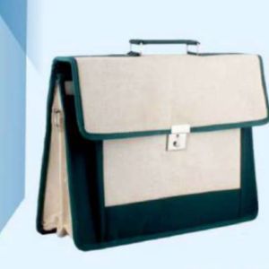 Premium Jute Laptop Bag with Dual Color Combination by Montbold Main product view